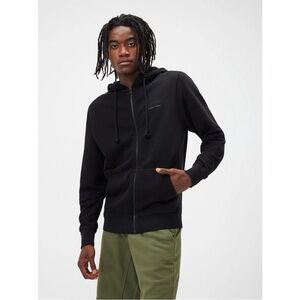 Outdoor Voices Unisex Cotton Terry Full Zip Sweatshirt Black XS